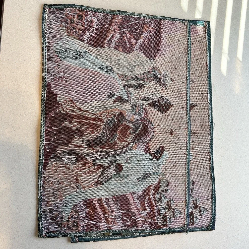 Nativity scene two piece‎ placemats Cloth 19x13. Christmas/ Christ / Bethlehem